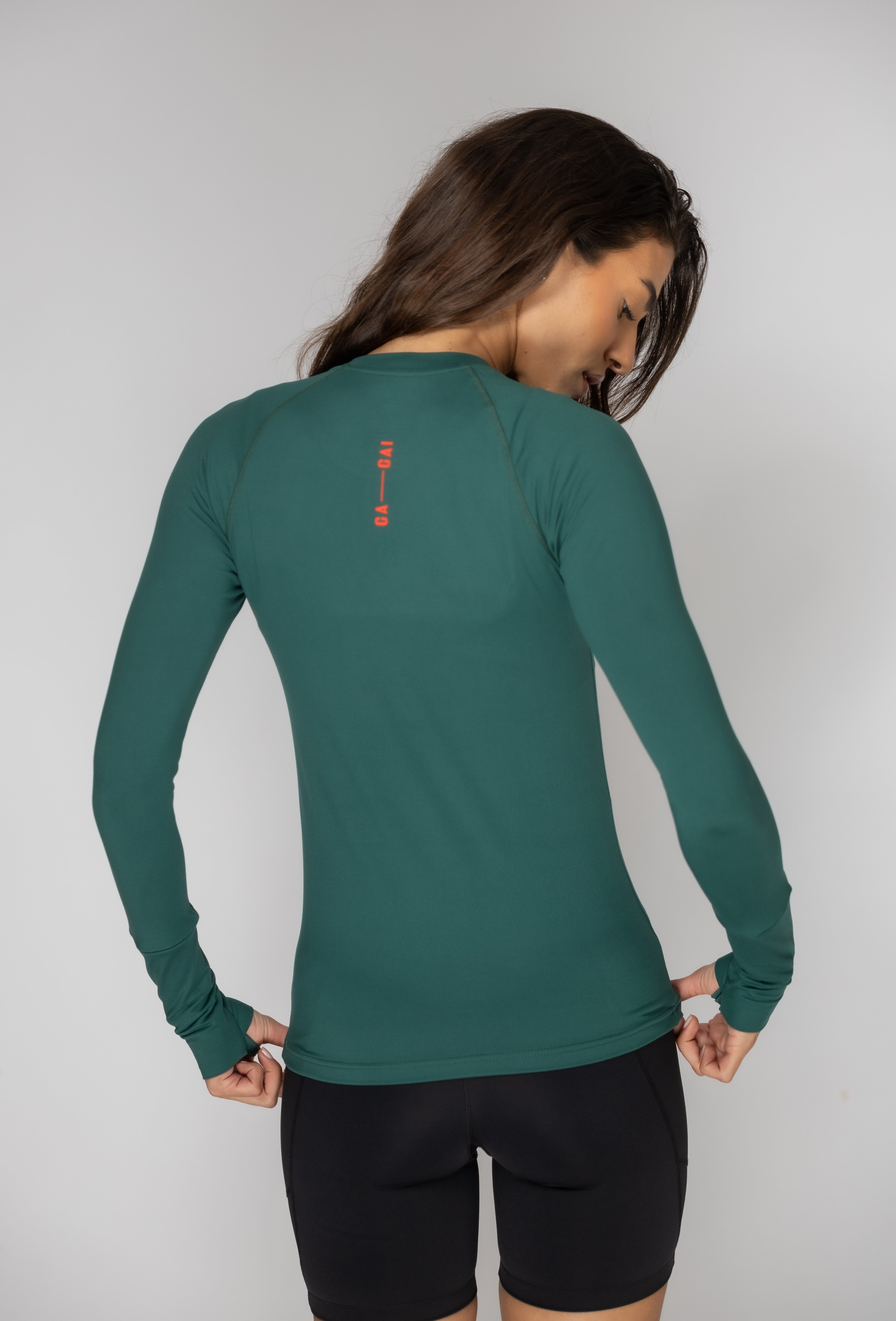 BRUSHED CREW/Cedar Green