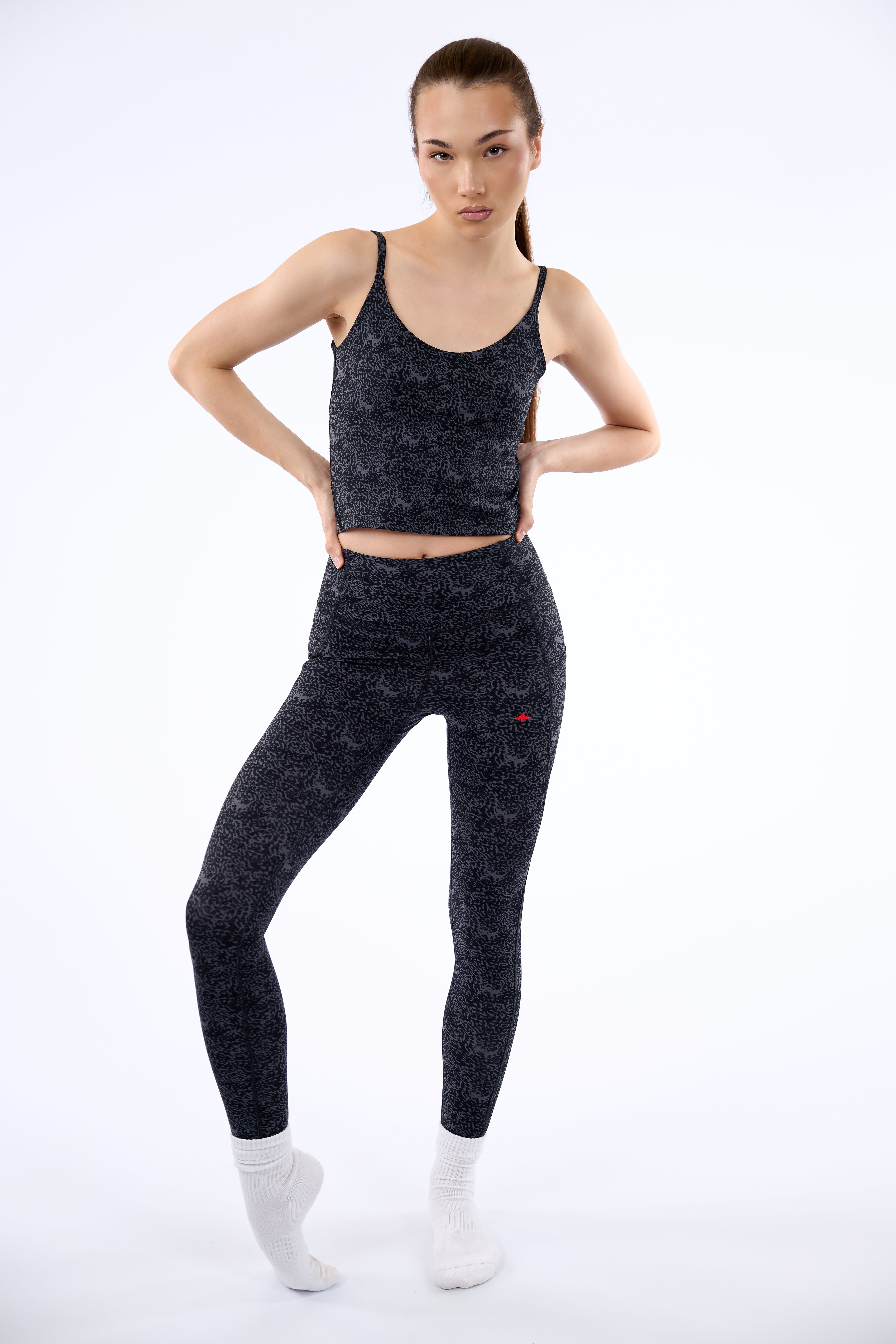 CORAL WAVE LEGGING/Coral Charcoal