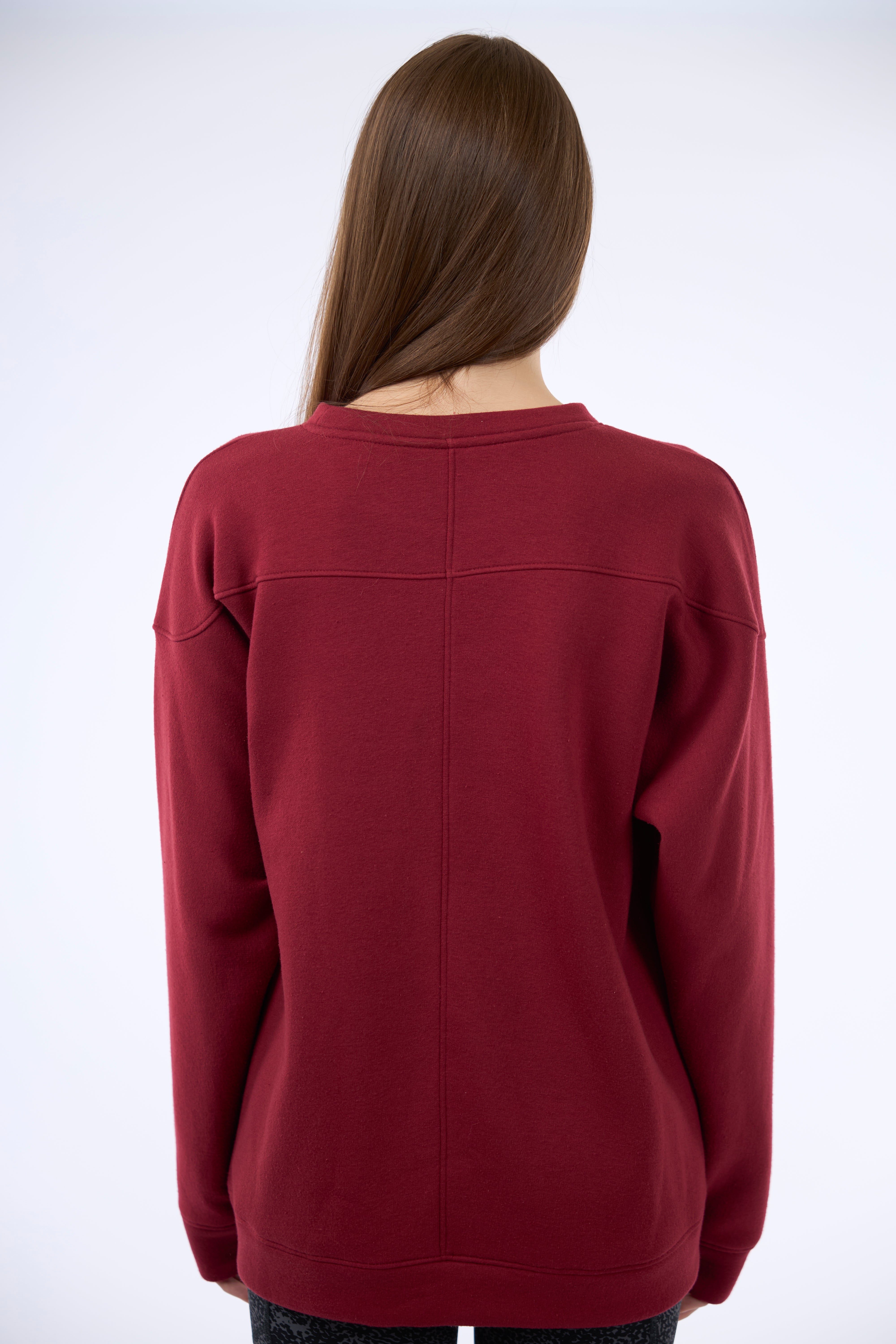 VARSITY CREWNECK/Royal Burgundy