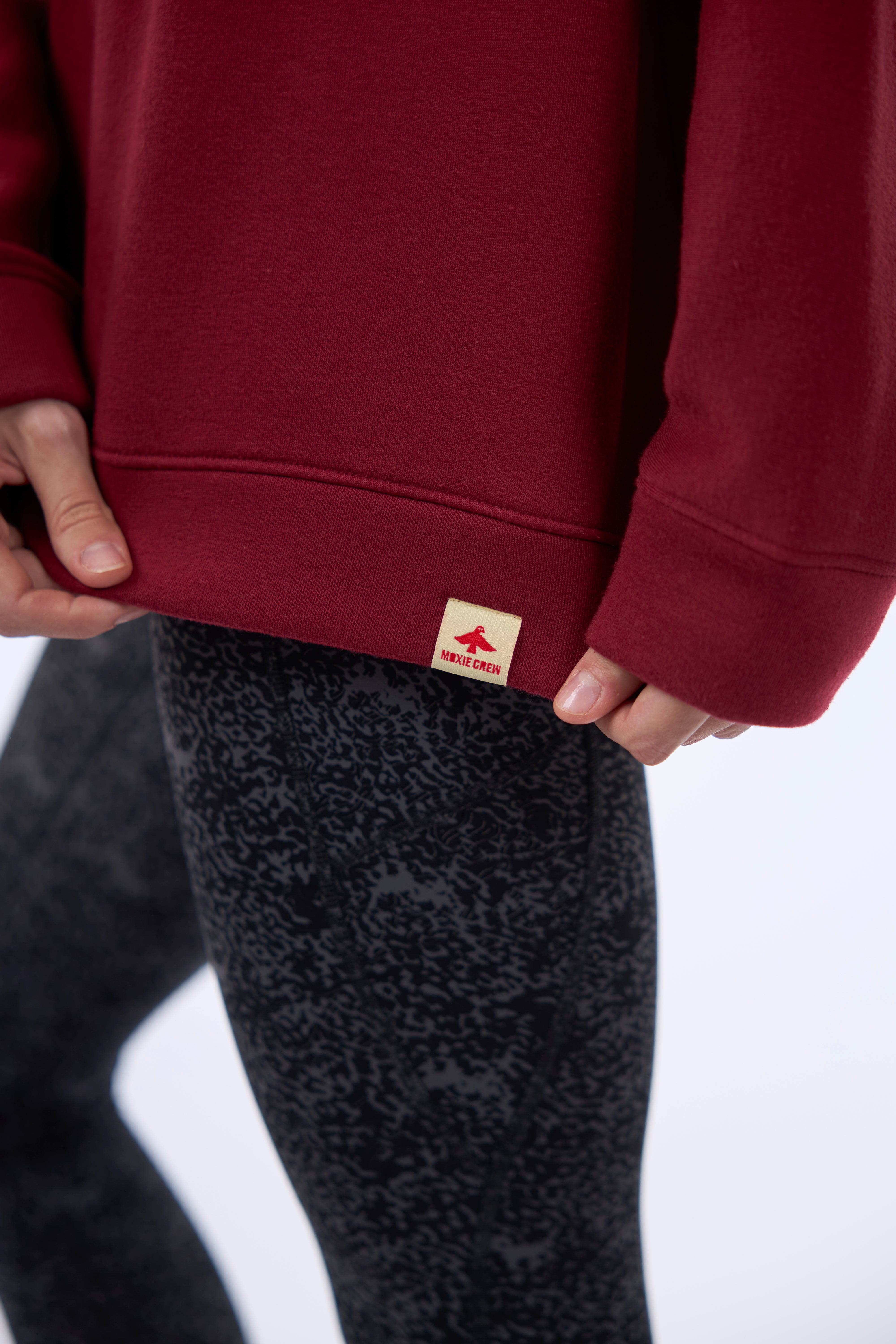 VARSITY CREWNECK/Royal Burgundy