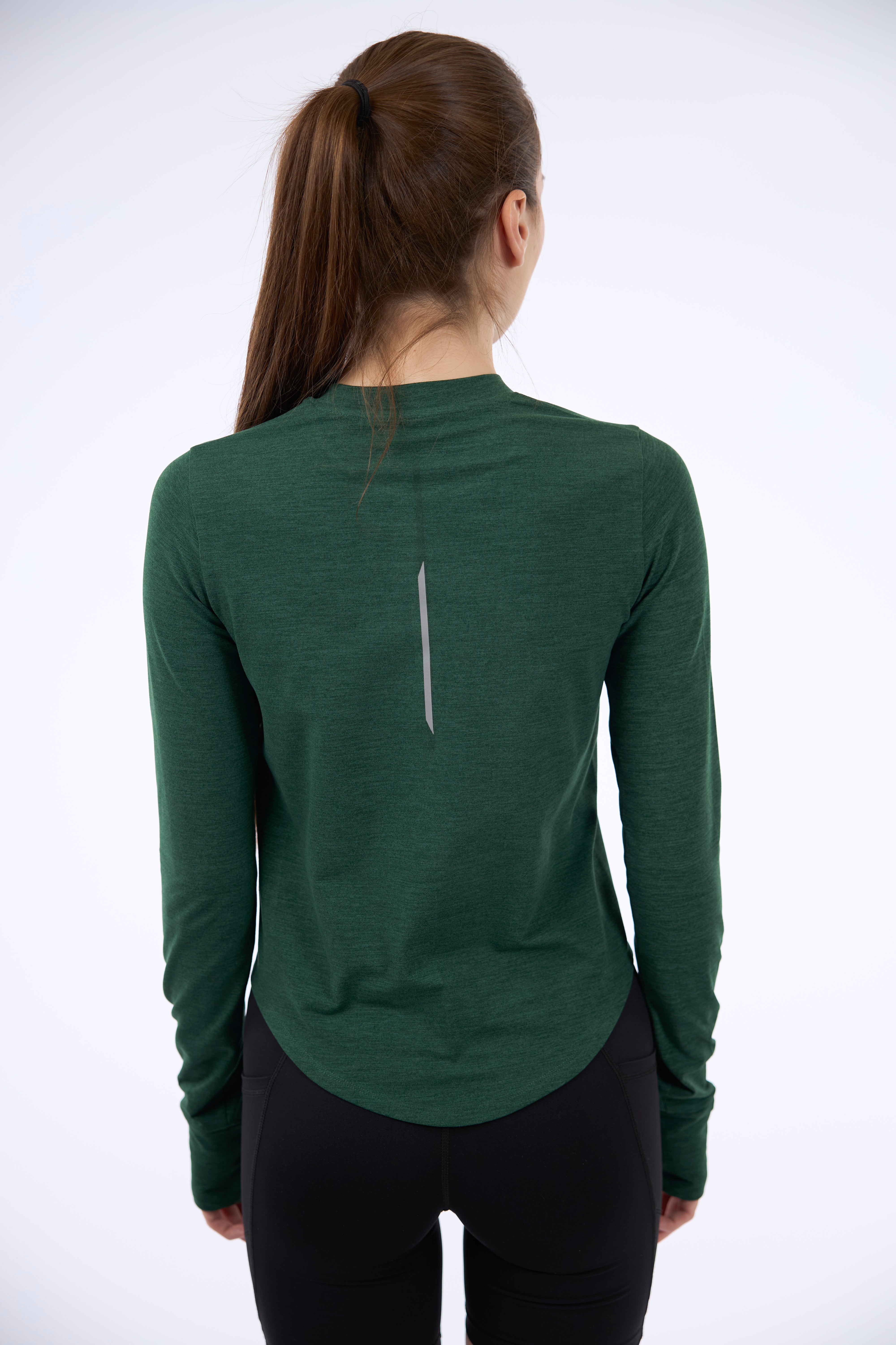 REFLECT RUN LONG SLEEVE/Cedar Green