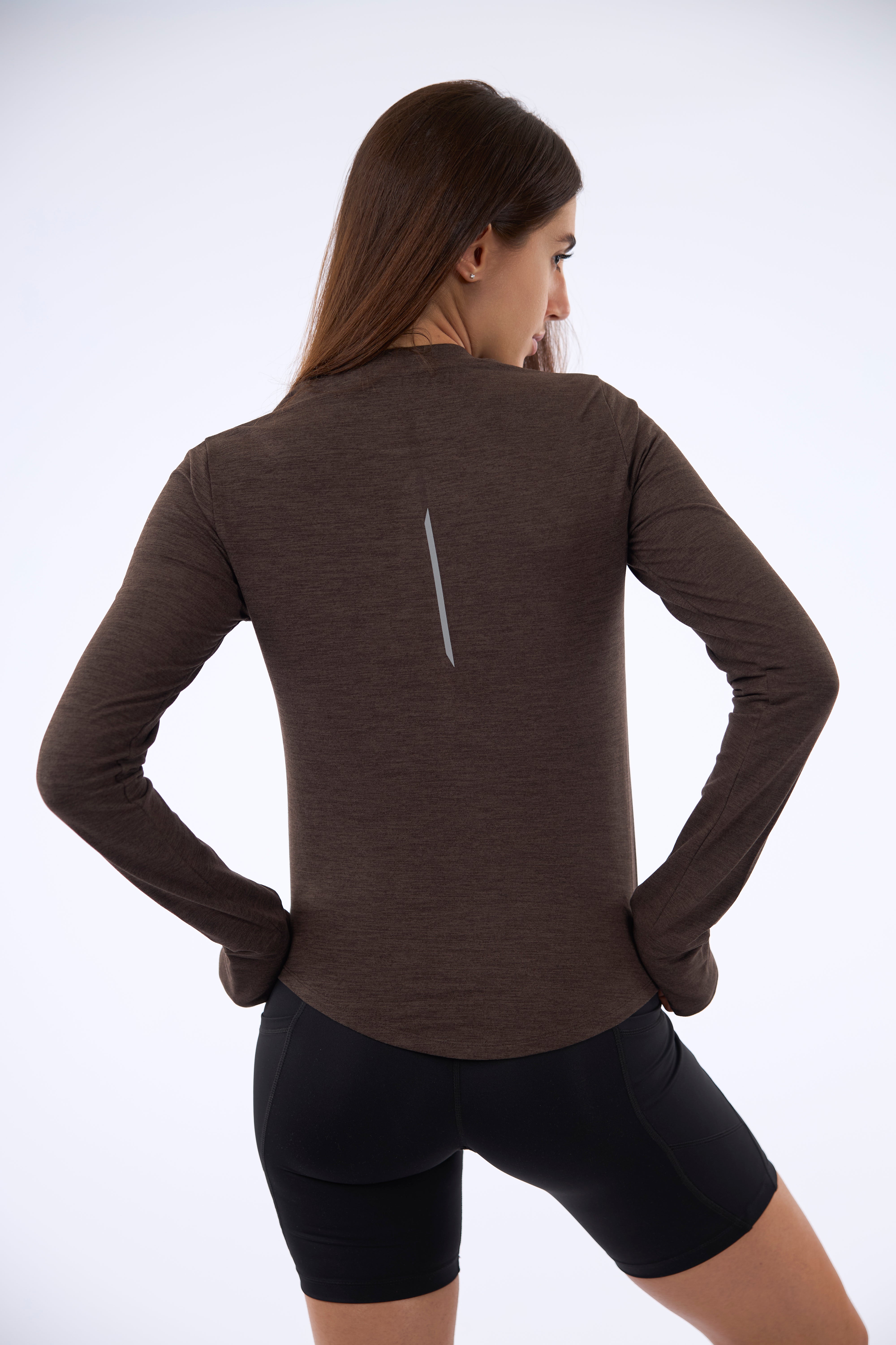 REFLECT RUN LONG SLEEVE/Sandstone Brown