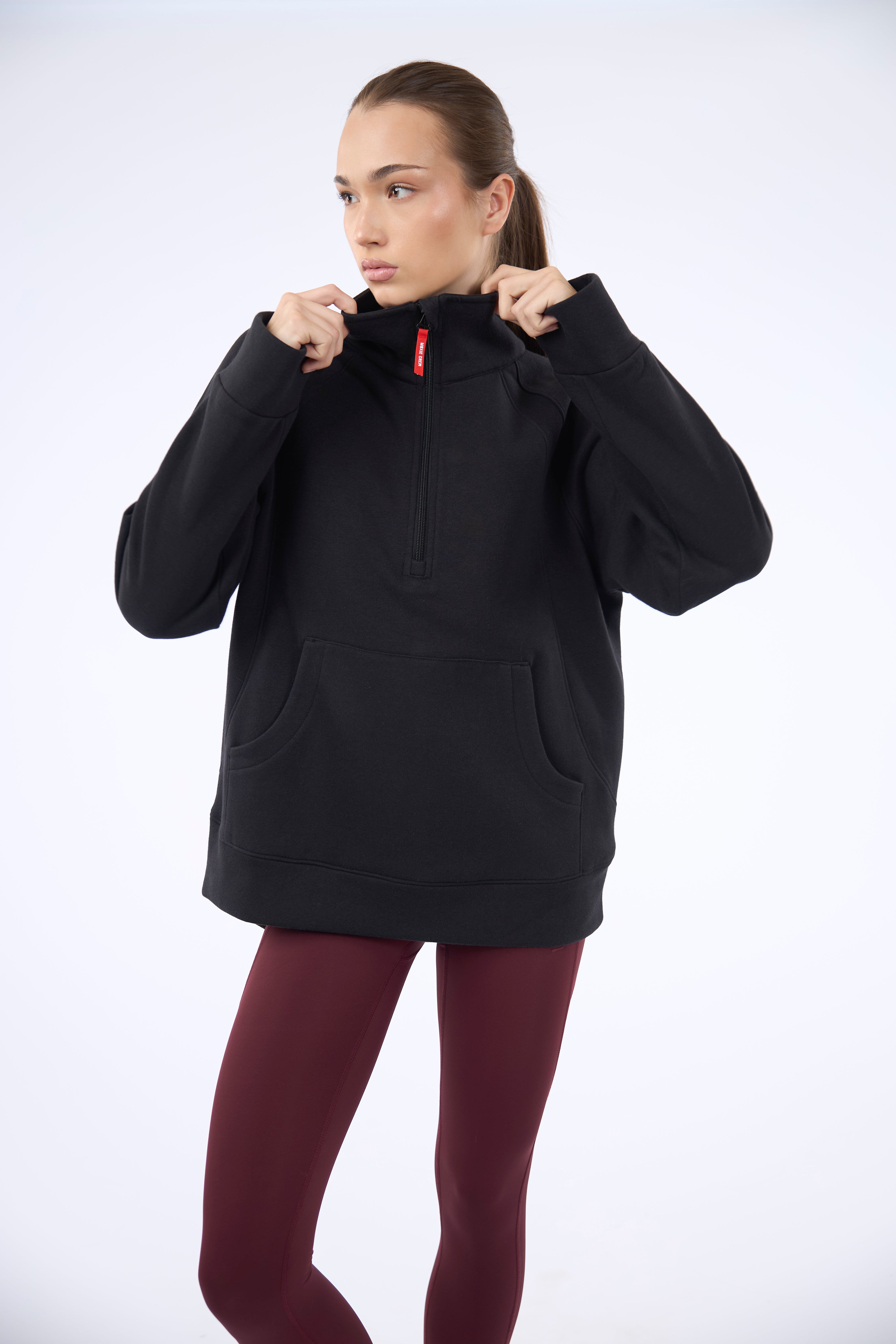 TAILDROP QUARTER ZIP/Black Eagle