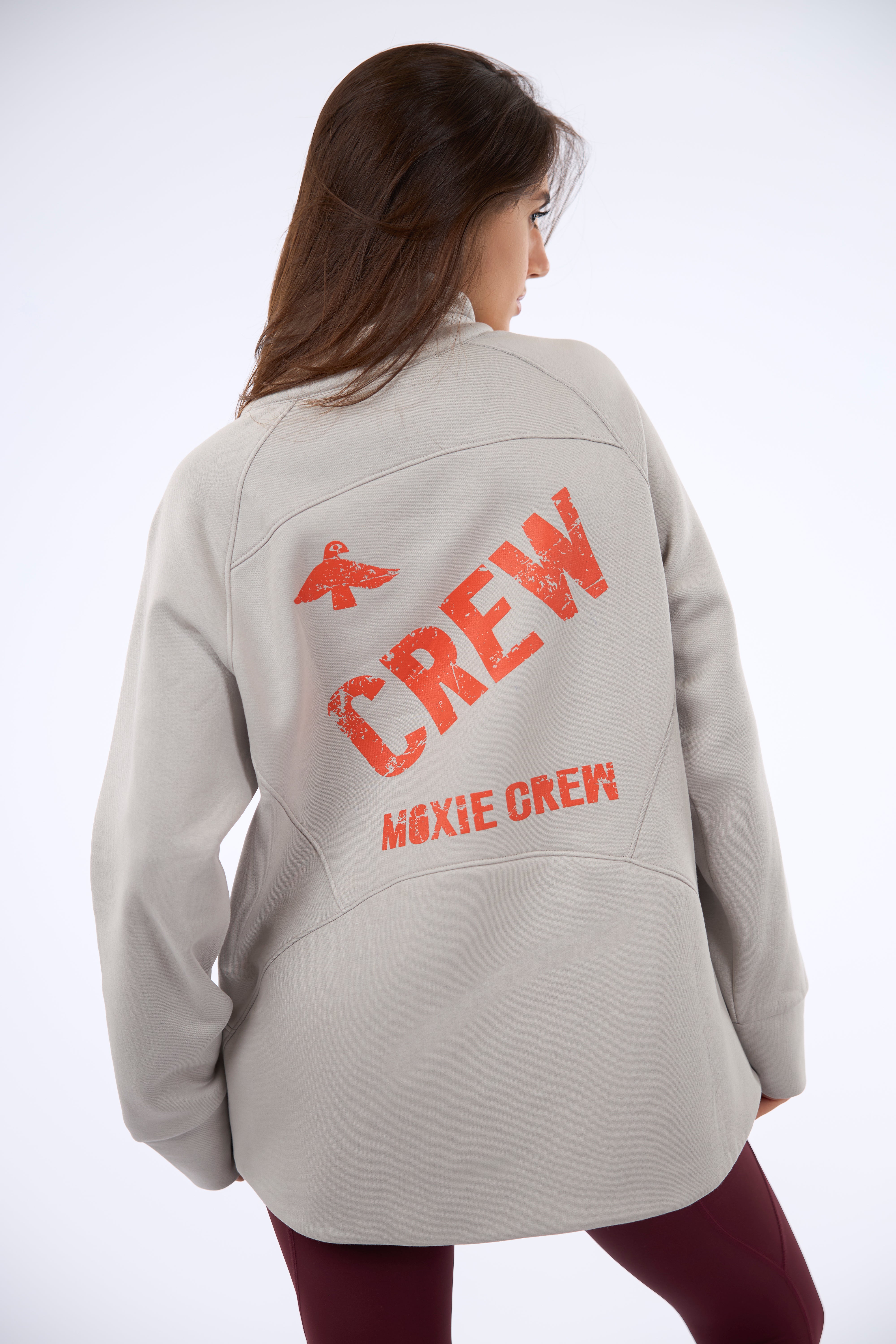 TAILDROP QUARTER ZIP/Heather Gray