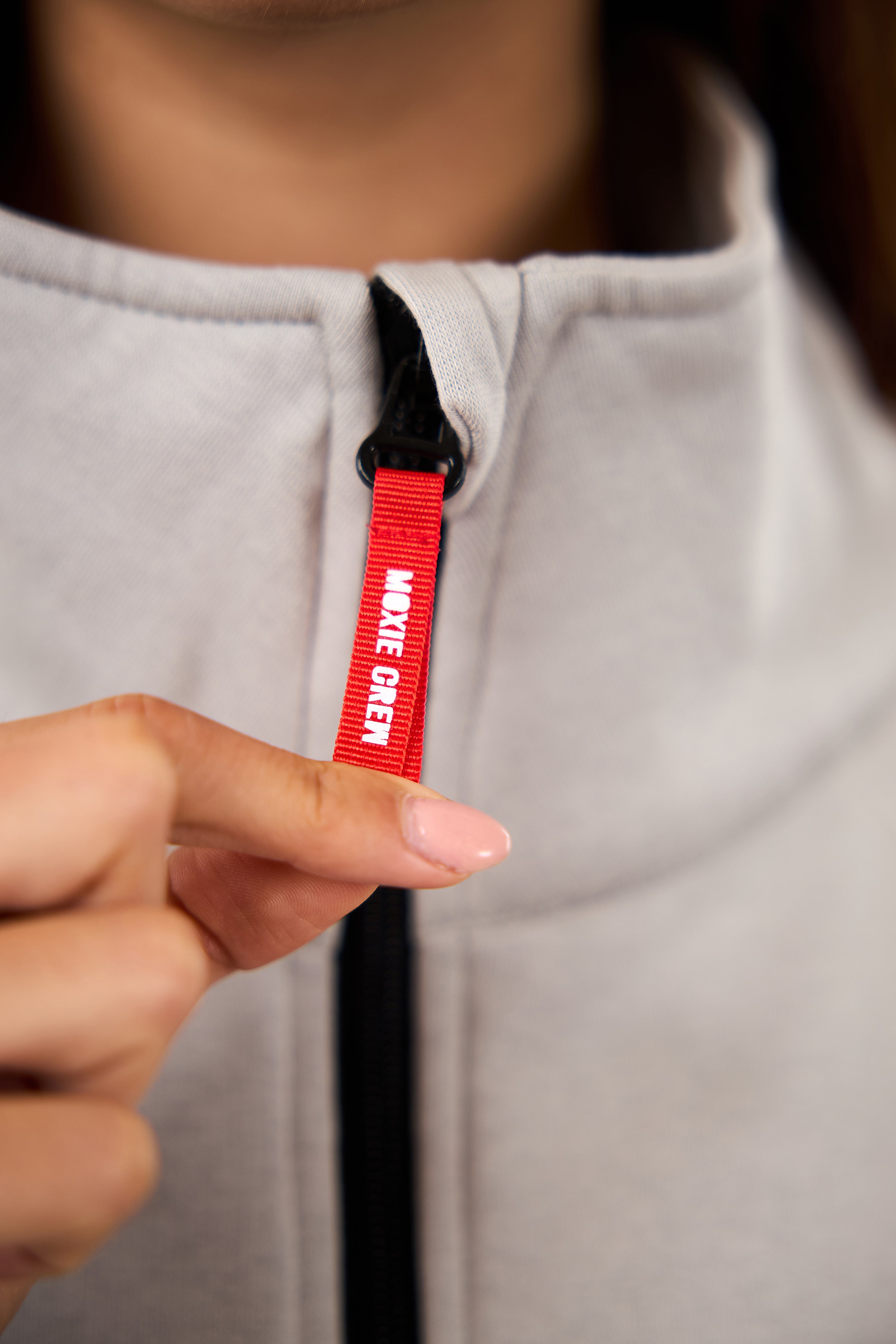 TAILDROP QUARTER ZIP/Heather Gray