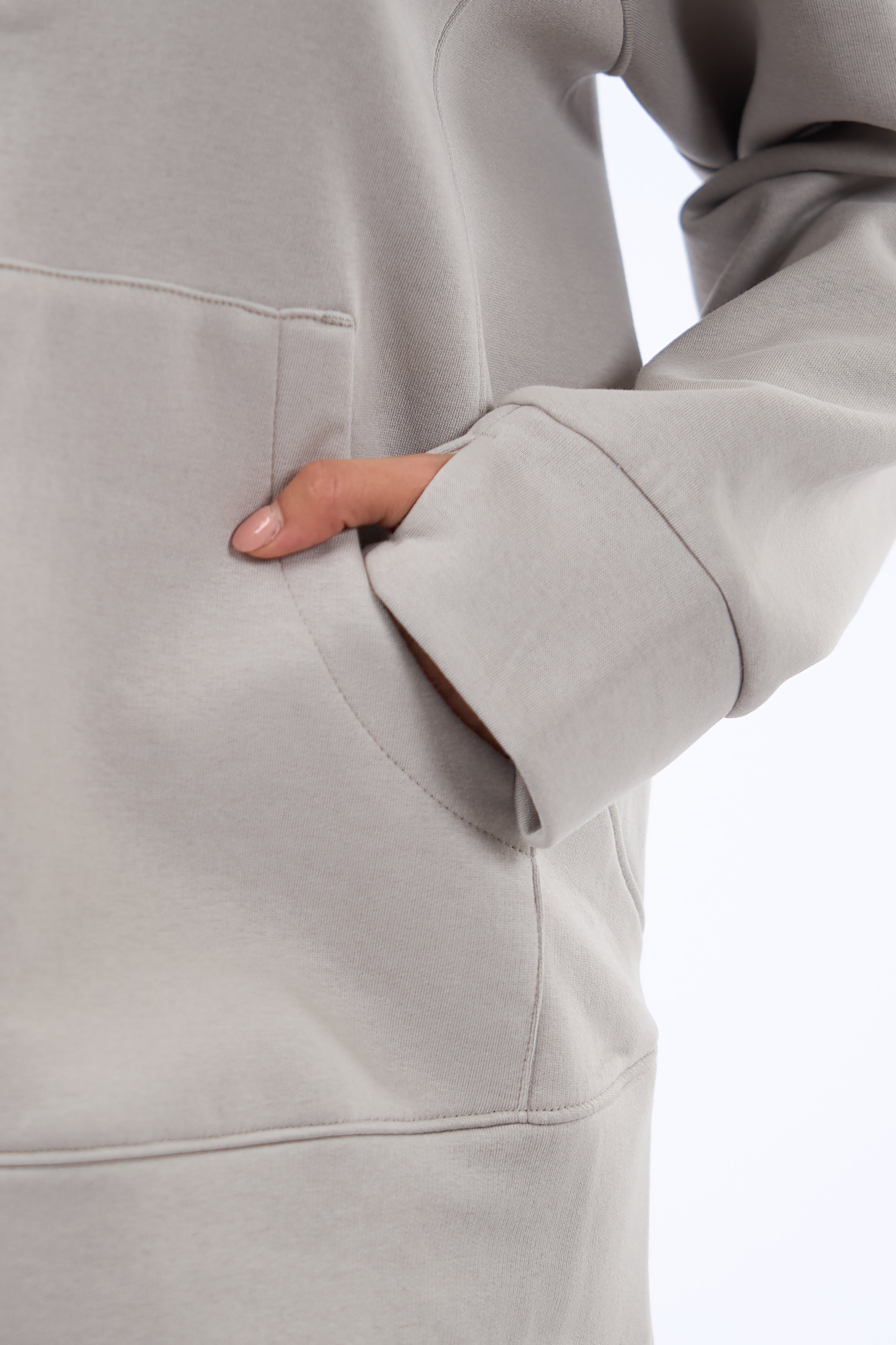 TAILDROP QUARTER ZIP/Heather Gray