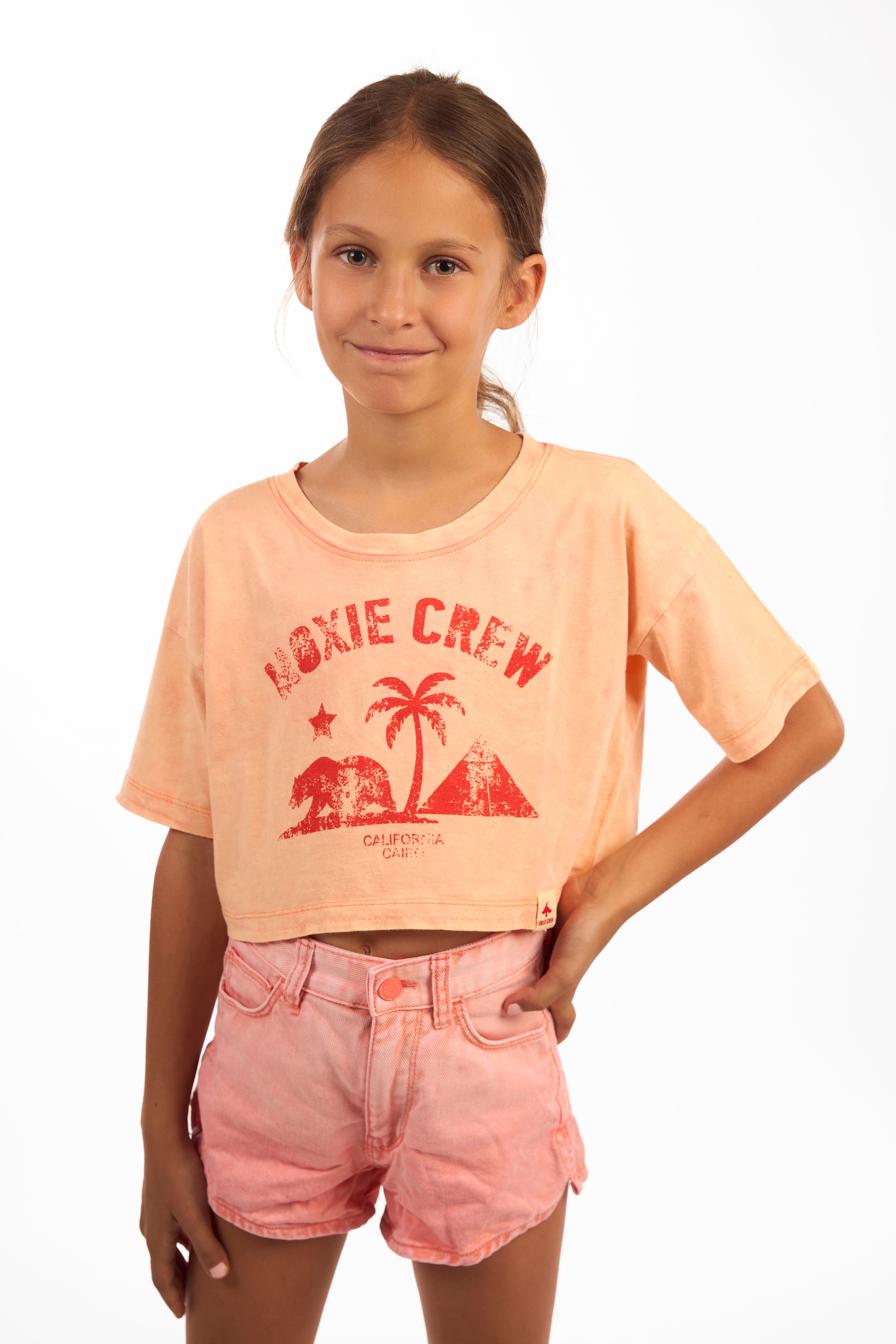 MINI CROP TEE/Wornout Peach