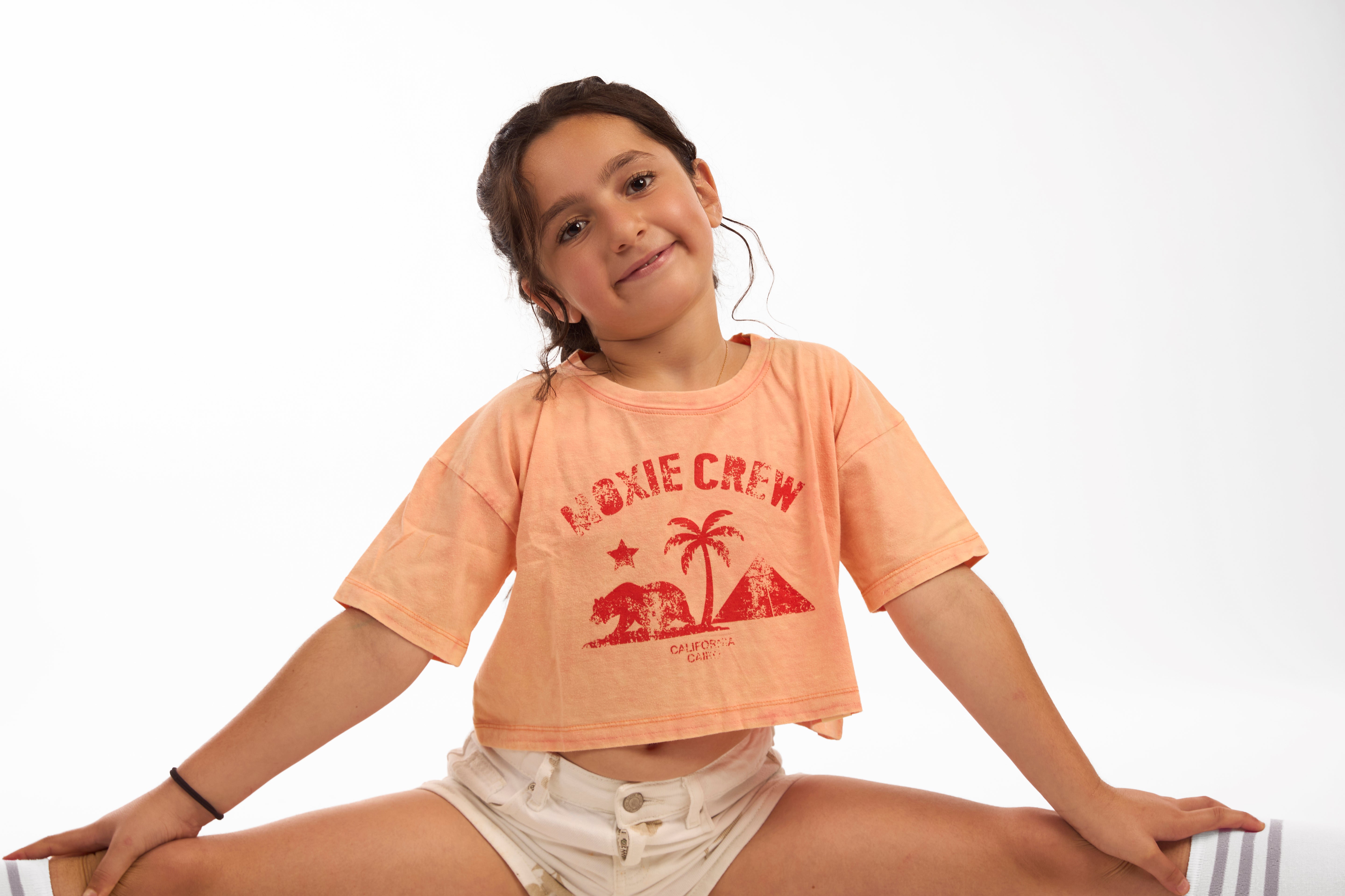 MINI CROP TEE/Wornout Peach
