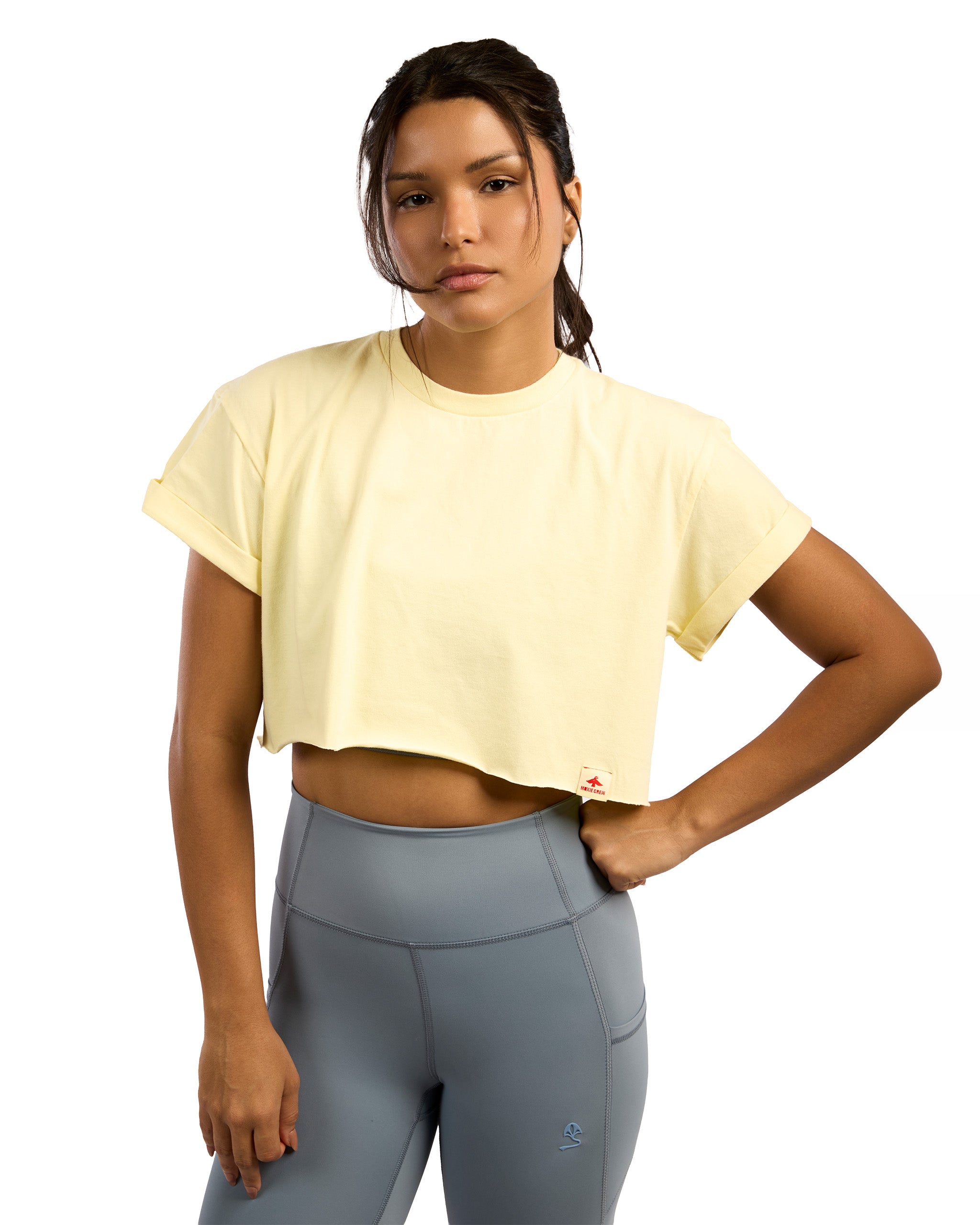 GOLDEN HOUR CROP TEE