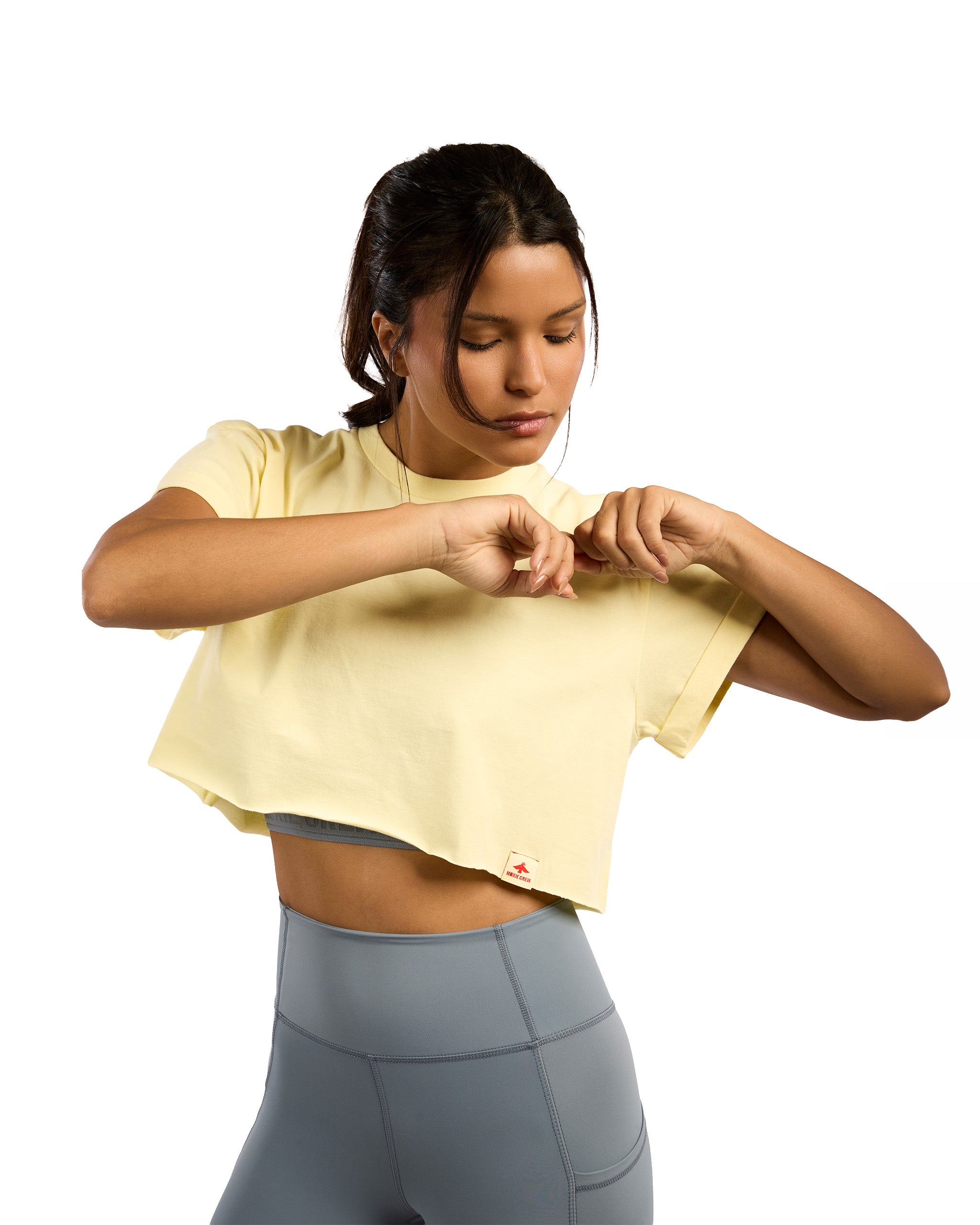 GOLDEN HOUR CROP TEE