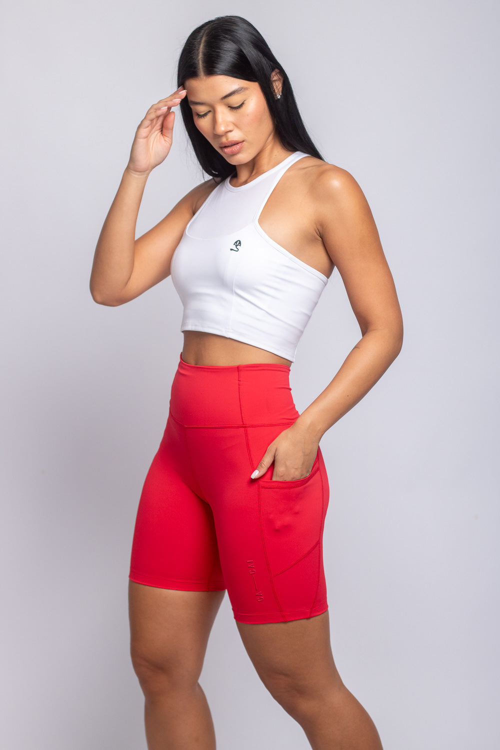 FEARLESS FIT BIKER SHORTS/Raging Red