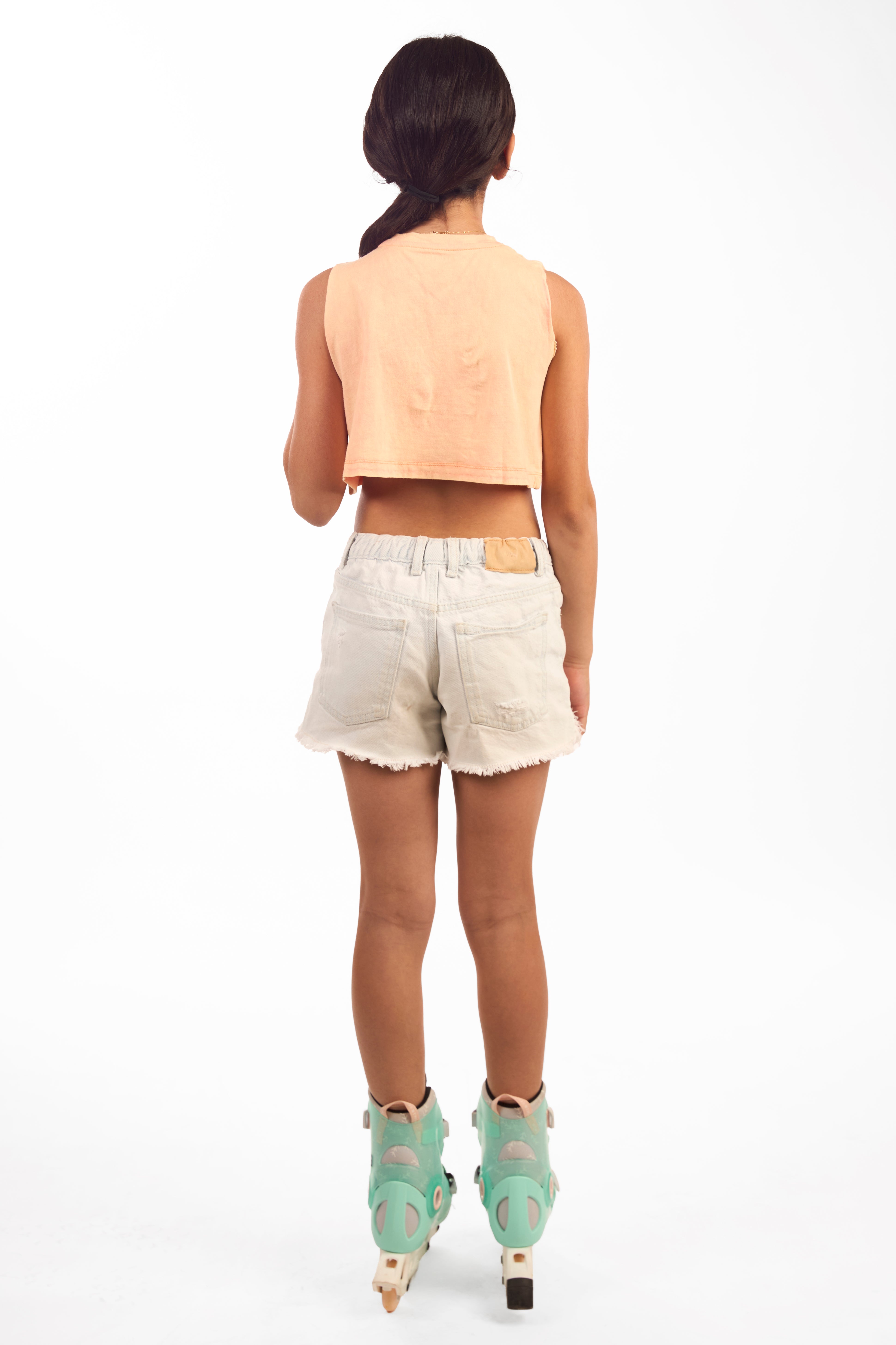 MINI CROP TANK/Wornout Peach